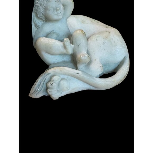 Lion & Baby Figurine  Zodiac Sign Leo  4" Long greek letter, Omega, Bible Alpha - Picture 4 of 11